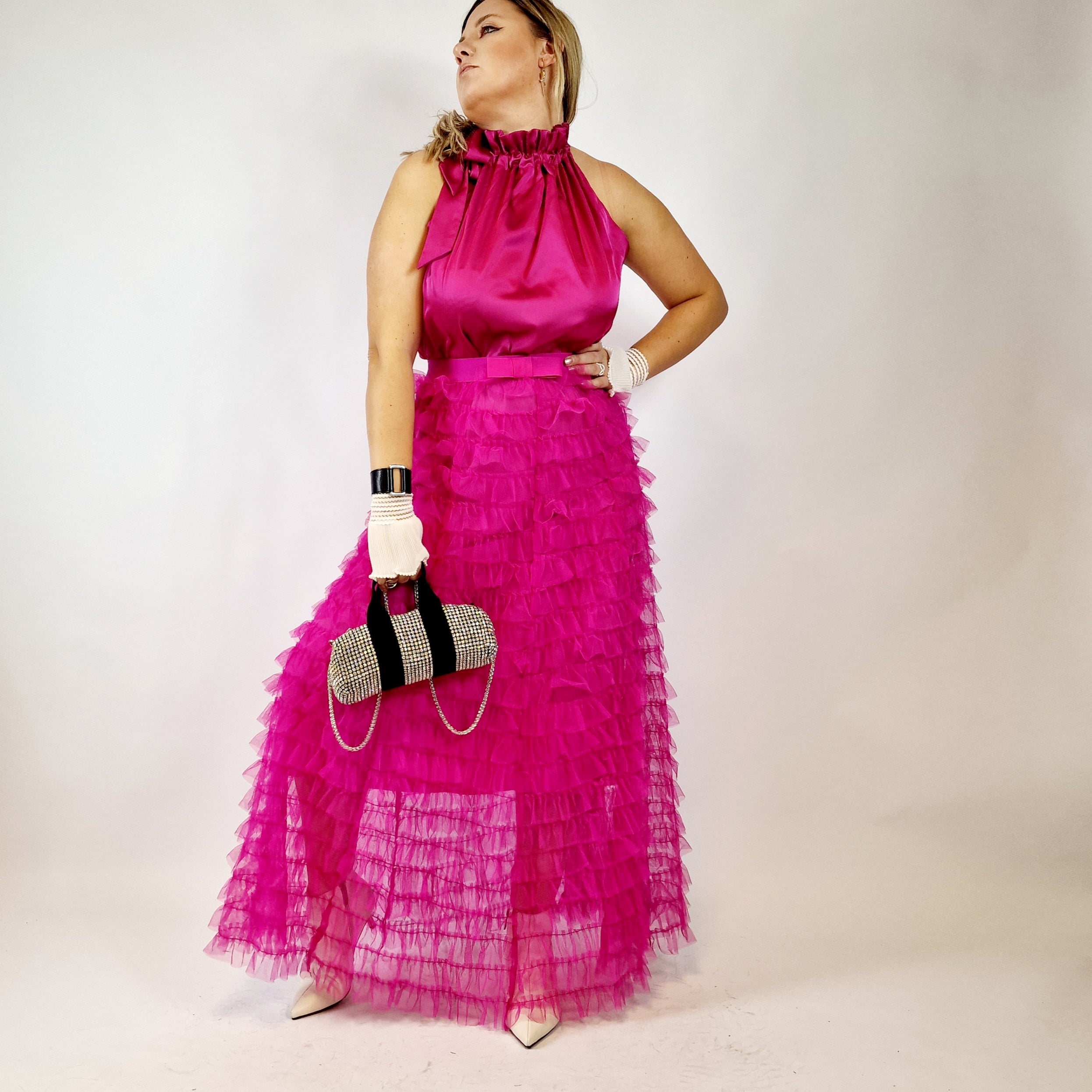 Roze maxi online rok