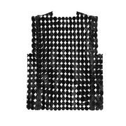 Edgy Circle Pattern Net Vest-SimpleModerne