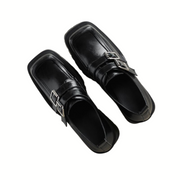 Casual Minimal Goth Chunky Black Spring Shoes-SimpleModerne