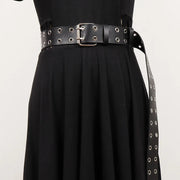 Casual Minimal Goth Rivet Belt-SimpleModerne