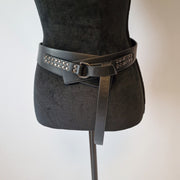 Casual Minimal Goth Rivet Belt-SimpleModerne