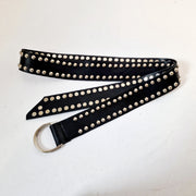 Casual Minimal Goth Rivet Girl Belt-SimpleModerne