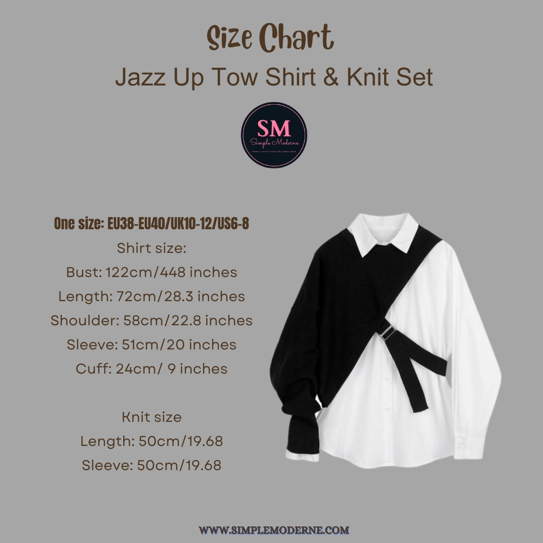 Jazz Up Tow Shirt & Knit Set