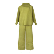 Japanese Pleated Design Two Piece Lemon Set-SimpleModerne