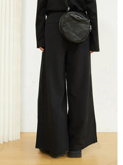 Jazz Up Ellijam Wide Legged Black Trousers-SimpleModerne