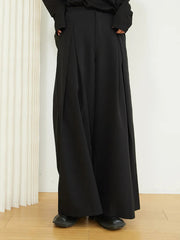 Jazz Up Ellijam Wide Legged Black Trousers-SimpleModerne