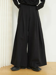 Jazz Up Ellijam Wide Legged Black Trousers-SimpleModerne