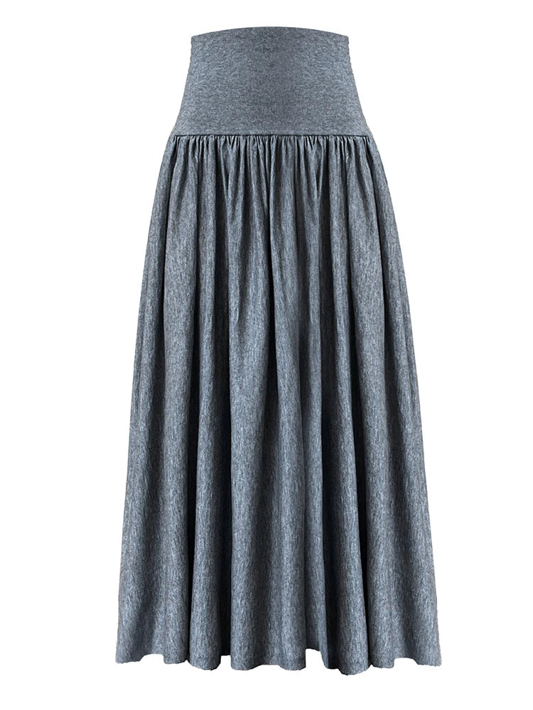 Jazz Up Maxi Winter Gray Skirt-SimpleModerne