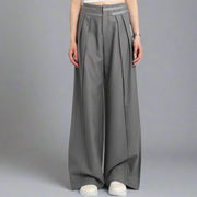 Jazz Up Office Style Irregular Design Trousers-SimpleModerne