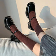 Jazz Up Retro Style Black Shoes-SimpleModerne