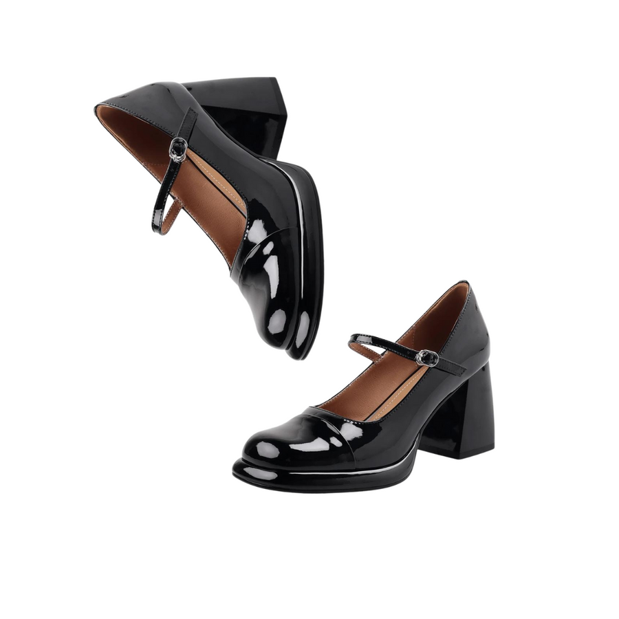 Jazz Up Retro Style Black Shoes-SimpleModerne