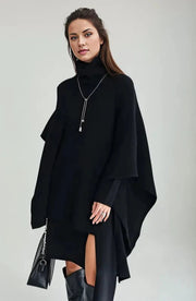 Jazz Up Two Piece Knitted Black Pullover Dress-SimpleModerne