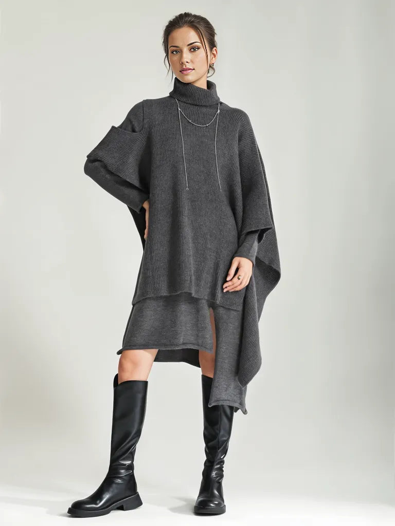 Jazz Up Two Piece Knitted Pullover Dress-SimpleModerne