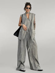 Jazz Up Wide-Legged Trousers-SimpleModerne