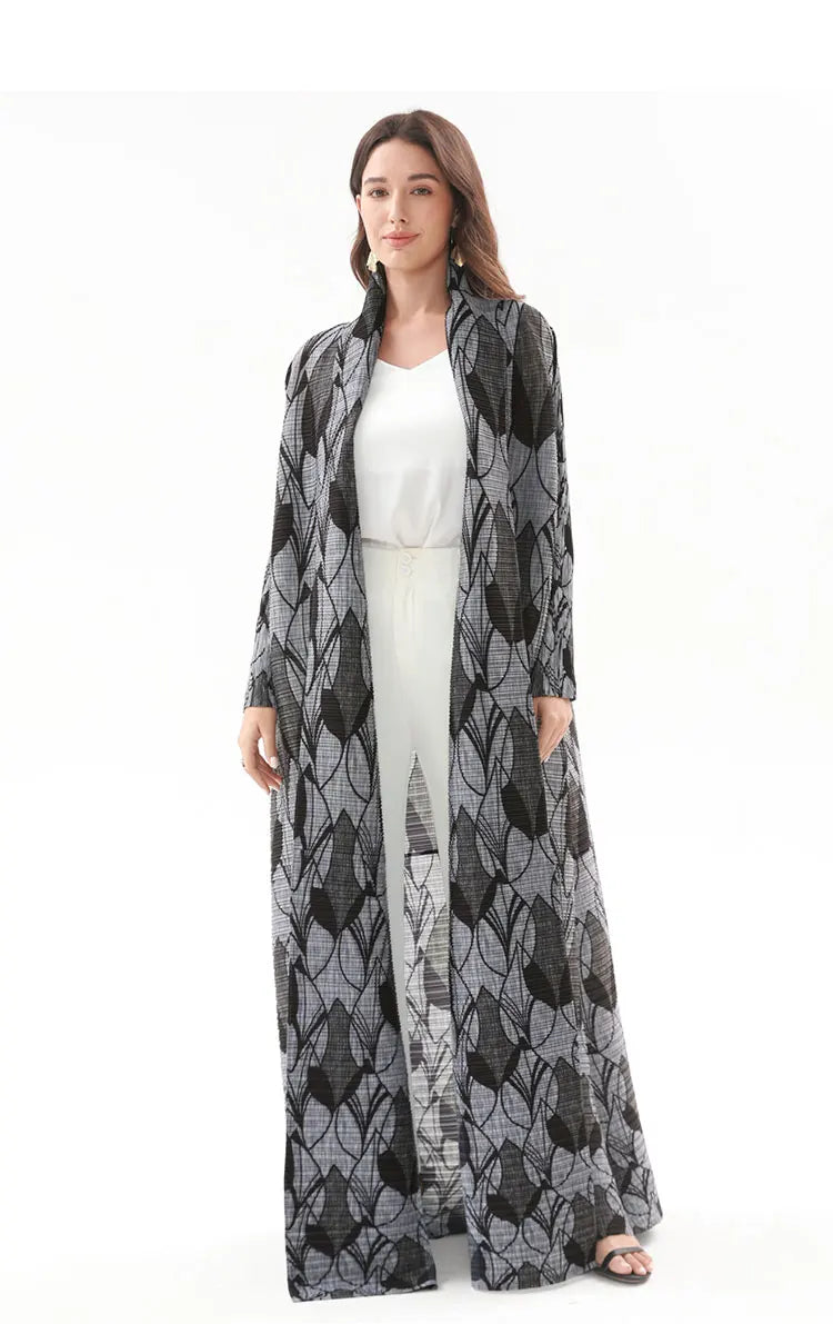 Lite Maxi Pleated Coat-SimpleModerne