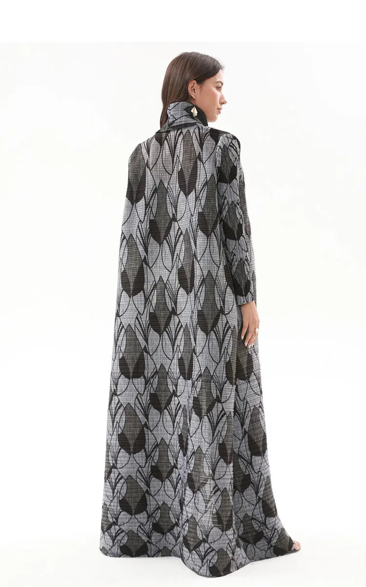 Lite Maxi Pleated Coat-SimpleModerne