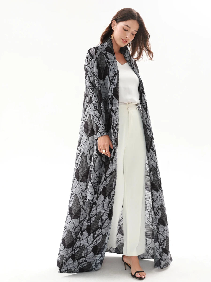 Lite Maxi Pleated Coat-SimpleModerne