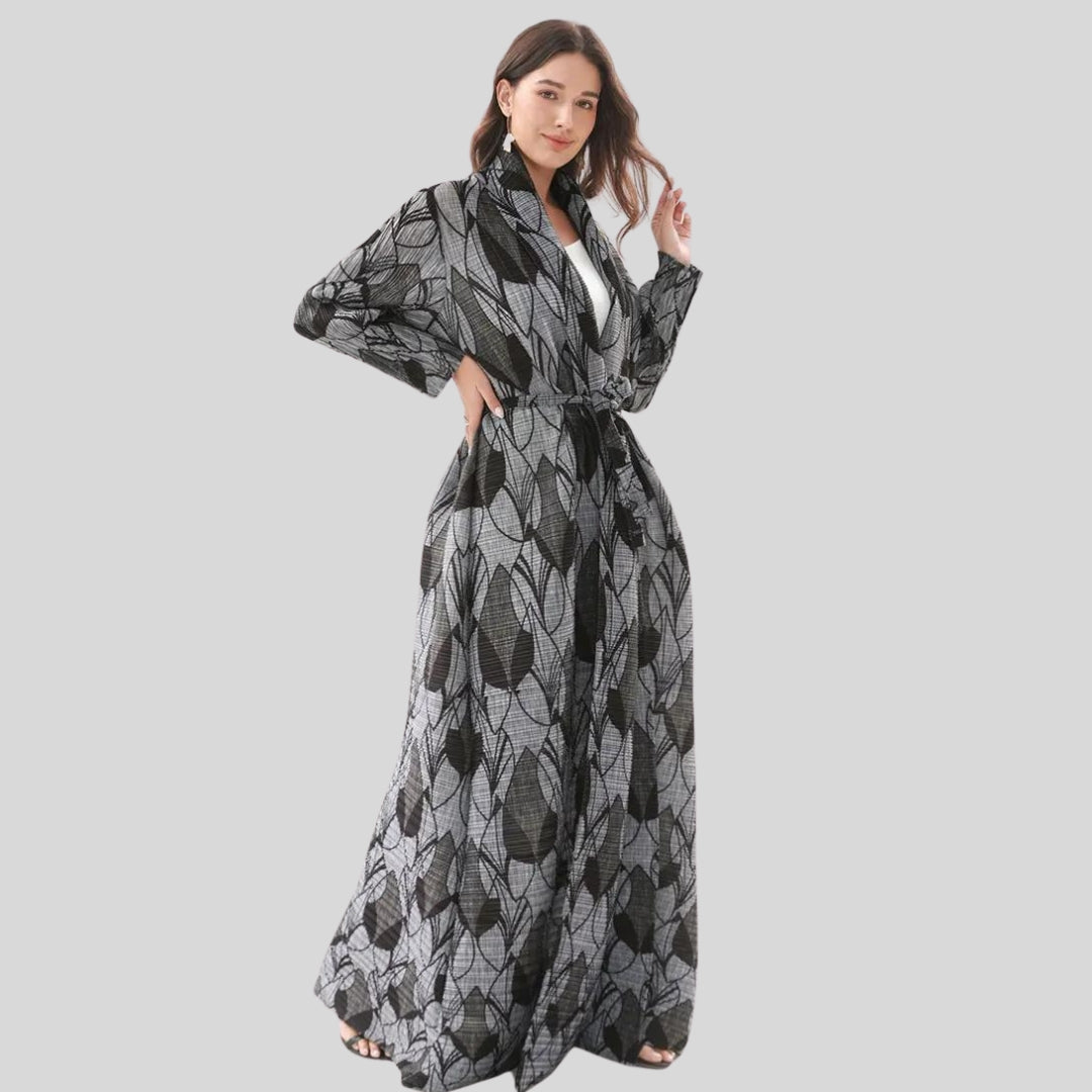 Lite Maxi Pleated Coat-SimpleModerne