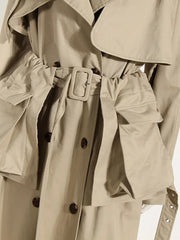 Maxi Pocket Khaki Windbreaker-SimpleModerne