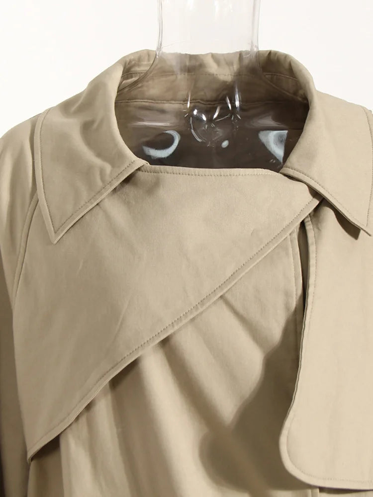 Maxi Pocket Khaki Windbreaker-SimpleModerne