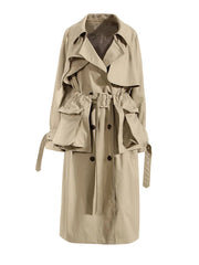 Maxi Pocket Khaki Windbreaker-SimpleModerne