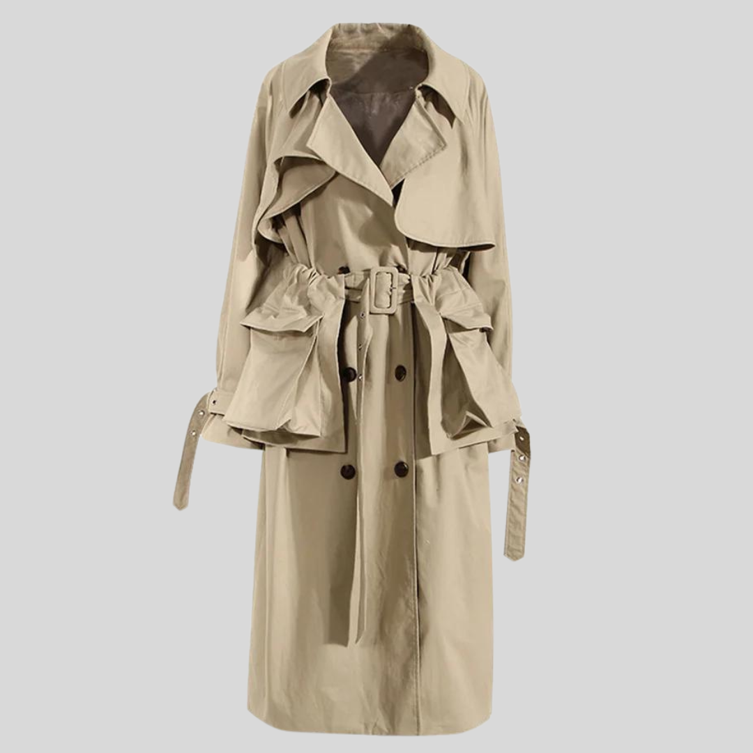 Maxi Pocket Khaki Windbreaker-SimpleModerne