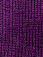 Maxi Split Purple Turtleneck Pullover-SimpleModerne