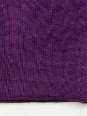 Maxi Split Purple Turtleneck Pullover-SimpleModerne