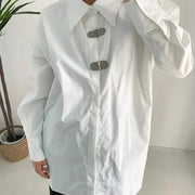 Miss Office Punk Irregular Design Shirt Blouse-SimpleModerne