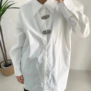 Miss Office Punk Irregular Design Shirt Blouse-SimpleModerne