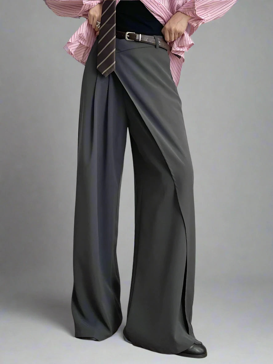 Miss Office Punk Layered Trousers-SimpleModerne