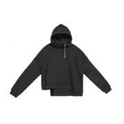 Nerijume Irregular Design Hooded Pullover-SimpleModerne