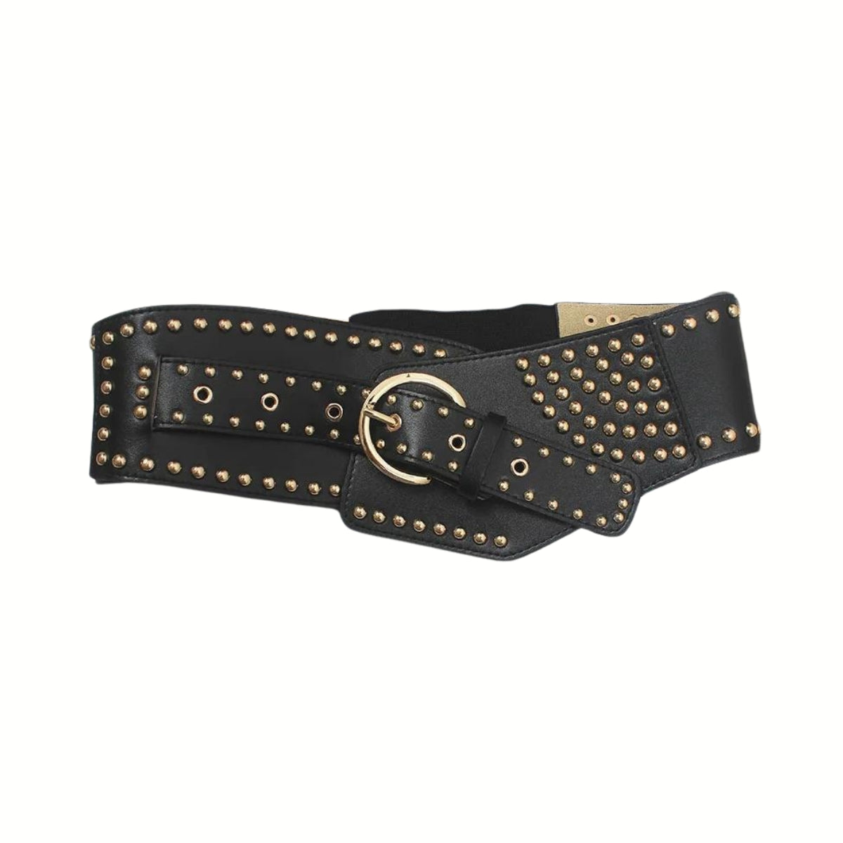 Rivet Girl - Gothic Style Wide Belt with Rivets-SimpleModerne