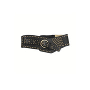 Rivet Girl - Gothic Style Wide Belt with Rivets-SimpleModerne