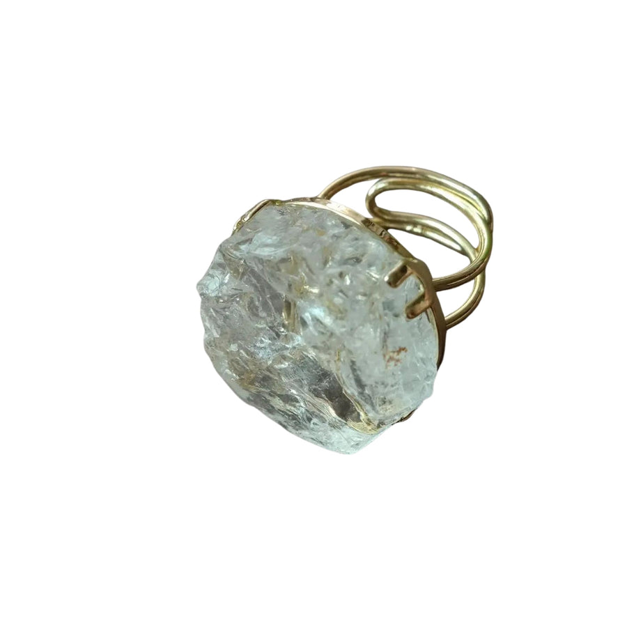 Rough Quartz Ring-SimpleModerne