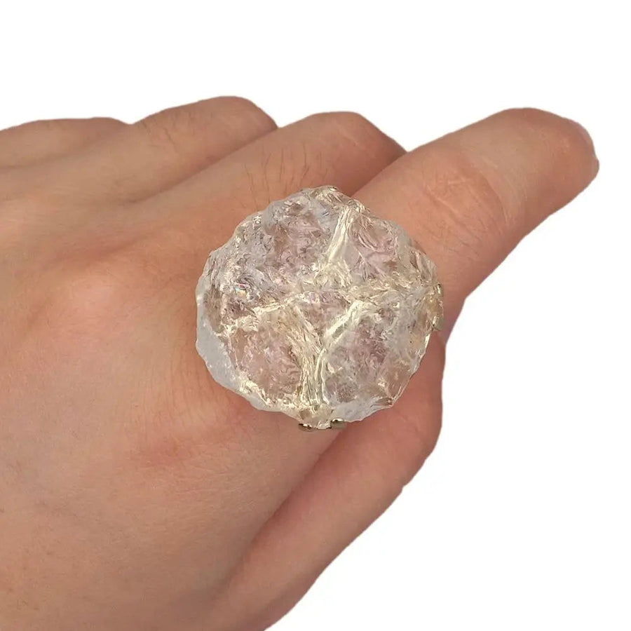 Rough Quartz Ring-SimpleModerne