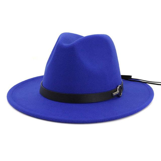 Royal Blue Simple Moderne Fedora-SimpleModerne