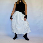 Runaway Goth Bride White Skirt-SimpleModerne