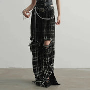 Chic Gothic Style Hallow-Out Design Trousers-SimpleModerne