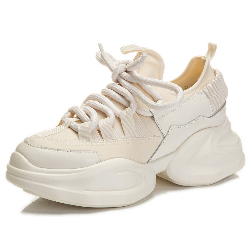 Cream on sale chunky sneakers