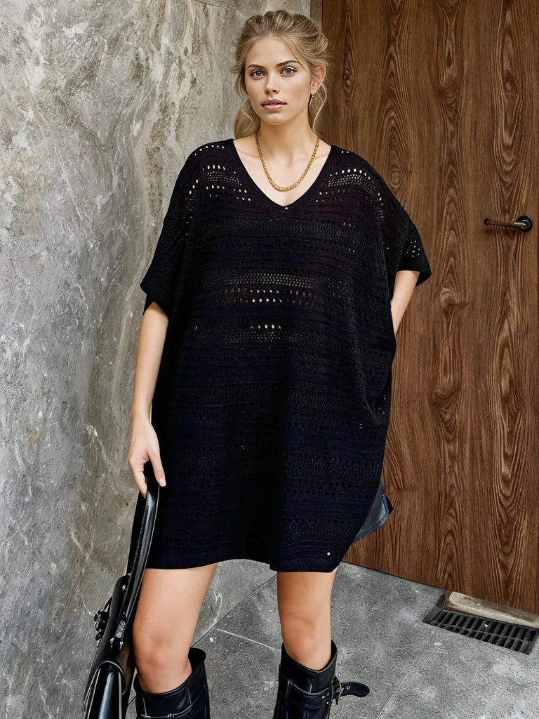 Knitted Oversized Pullover-SimpleModerne