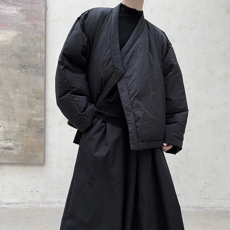 Casual Minimal Goth Overcoat-SimpleModerne