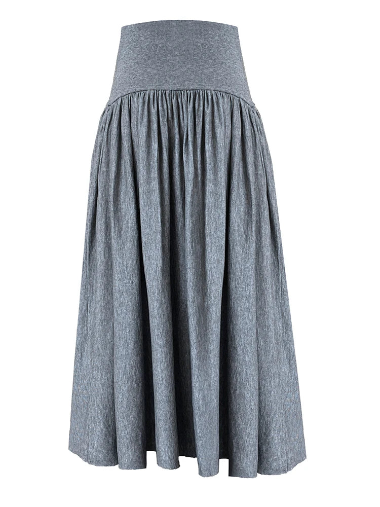 Jazz Up Maxi Winter Gray Skirt-SimpleModerne