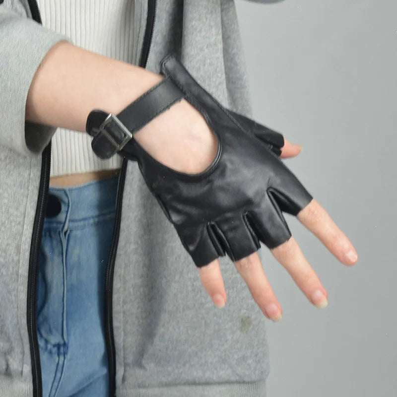 Minimalist Vegan Leather Gloves - Available in Light Brown, White & Black-SimpleModerne