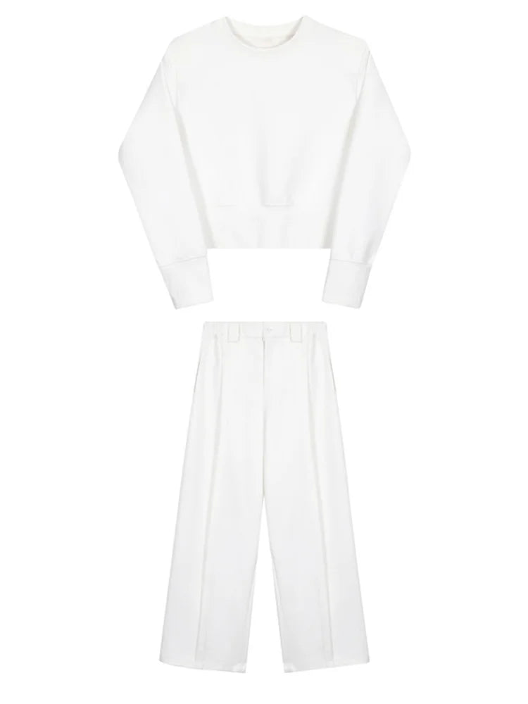 Casual & Punky White Set-SimpleModerne