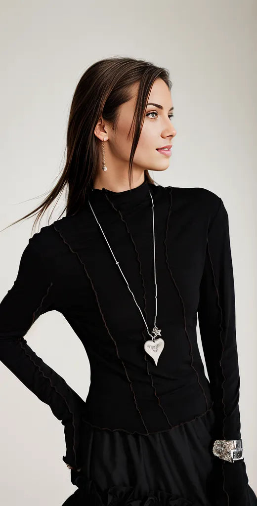 Casual Minimal Goth Basic Turtleneck Pullover-SimpleModerne