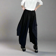 Industrial-Style Capri Trousers with Adjustable Shirt-Sleeve Detailing-SimpleModerne