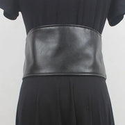 Gothic Vegan Leather Waist Belt with Buckle Straps - Adjustable Length-SimpleModerne