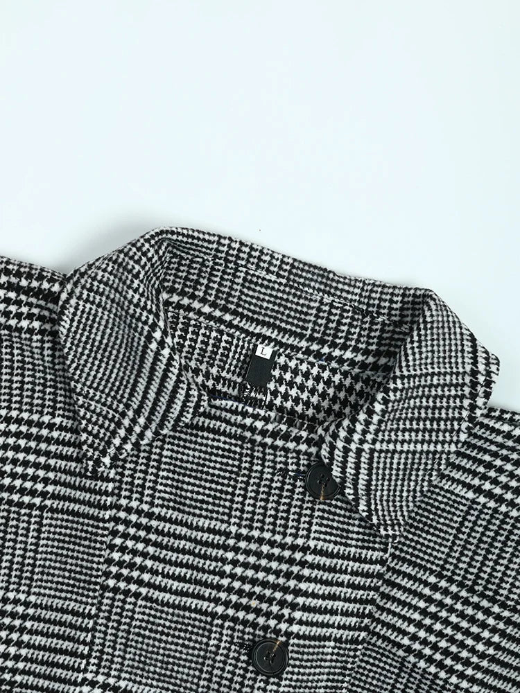 Jazz Up Plaid Coat-SimpleModerne