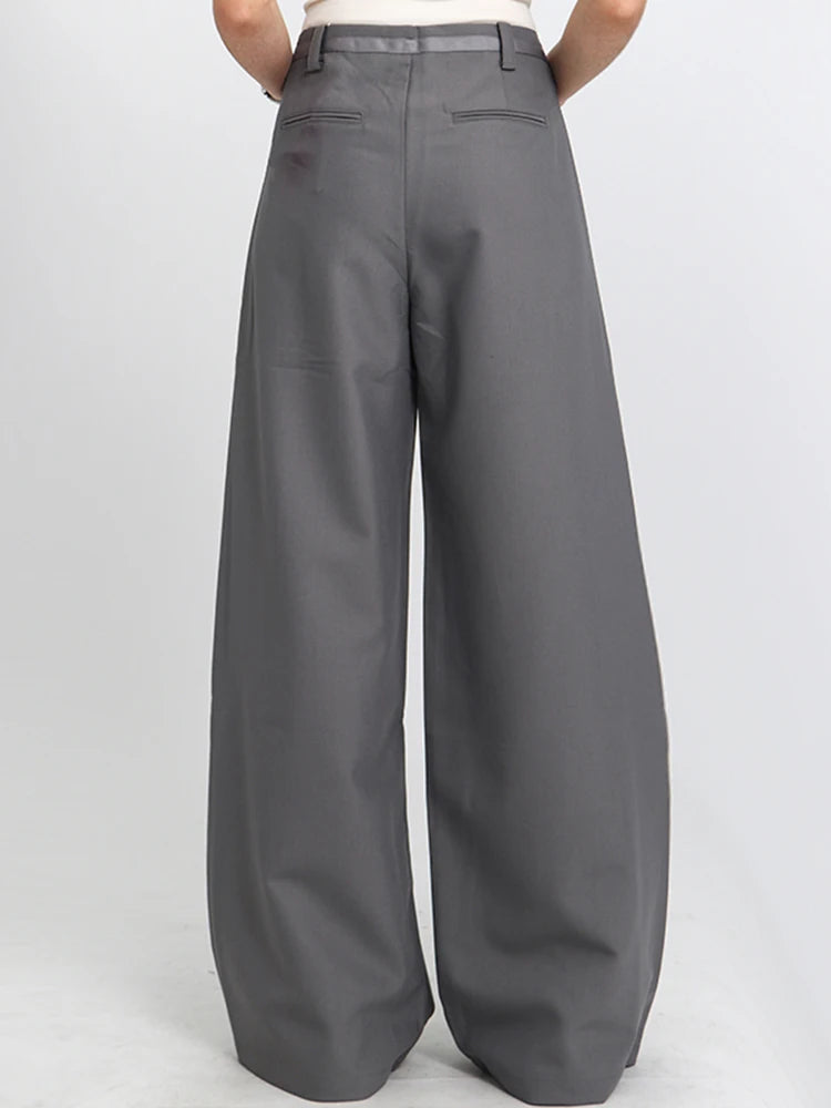 Jazz Up Office Style Irregular Design Trousers-SimpleModerne